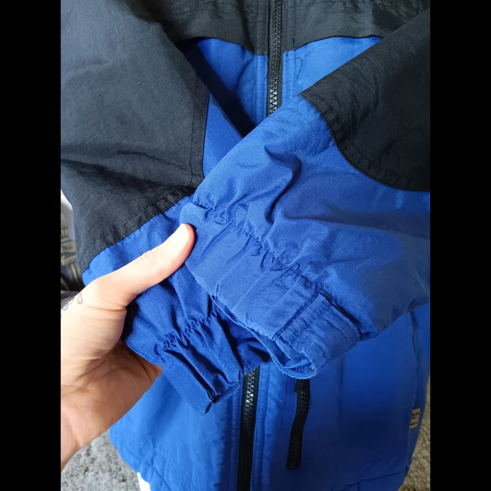 🖤*4/$15* Old Navy Boys Lined Jacket Blue Black Winter Fleece Nylon 8 Kids